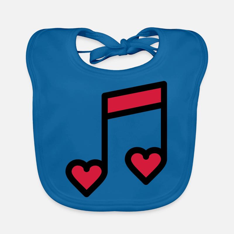 Romantische Musik Note Baby Bio-Lätzchen