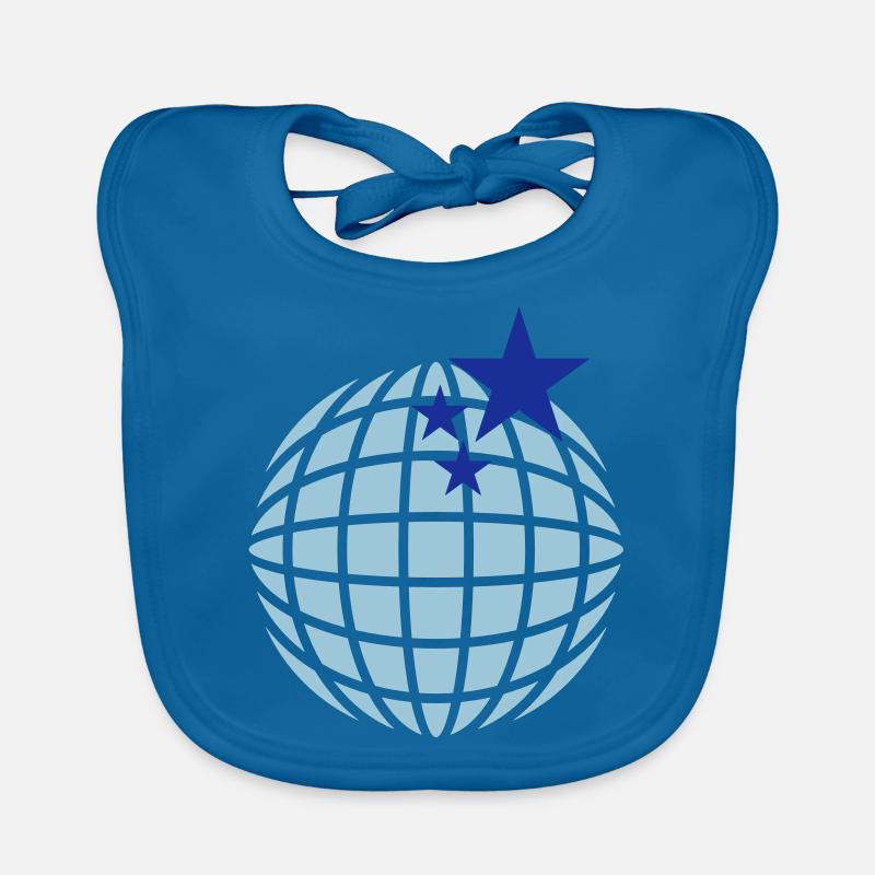 Disco-Kugel / disco globe (2c) Organic Baby Bibs