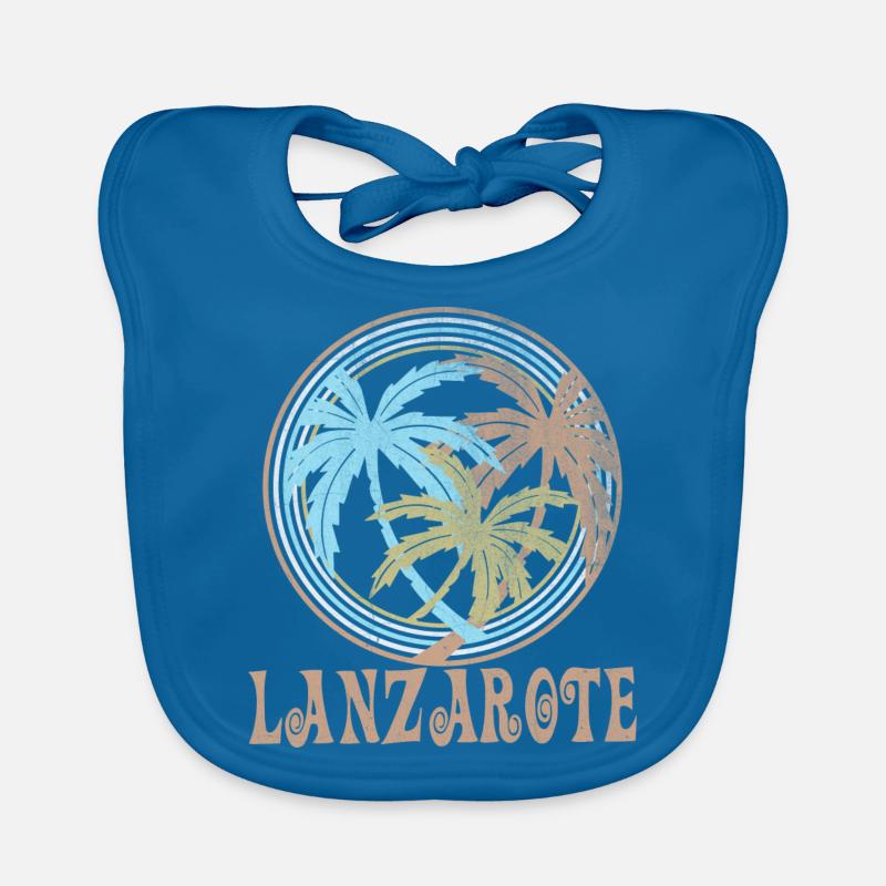 Lanzarote - Bavoir bio Bébé - bleu paon
