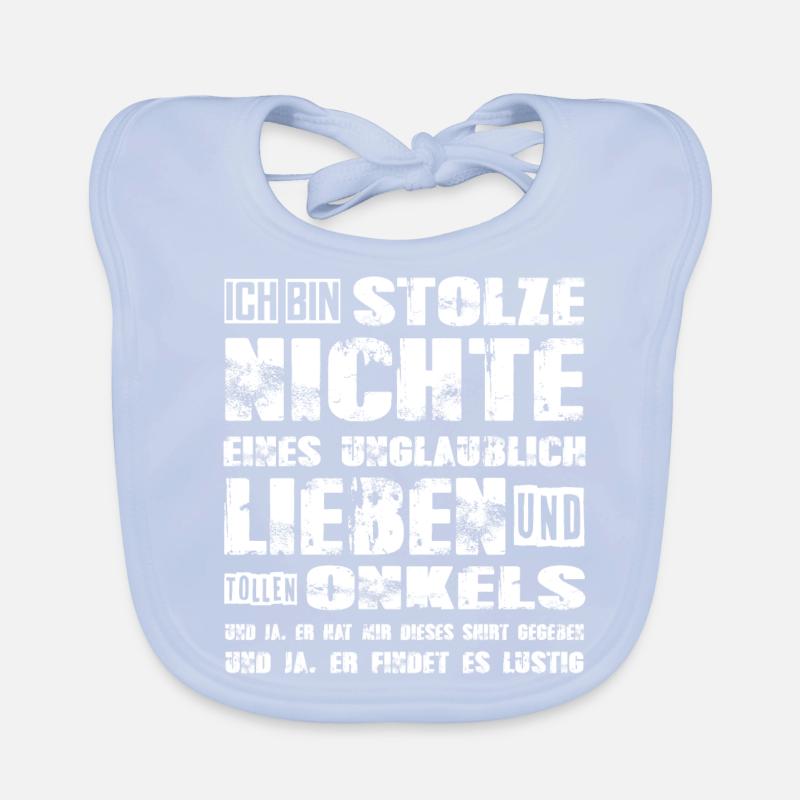 stolzer Nichte eines coolen und tollen Onkels Baby Bio-Lätzchen