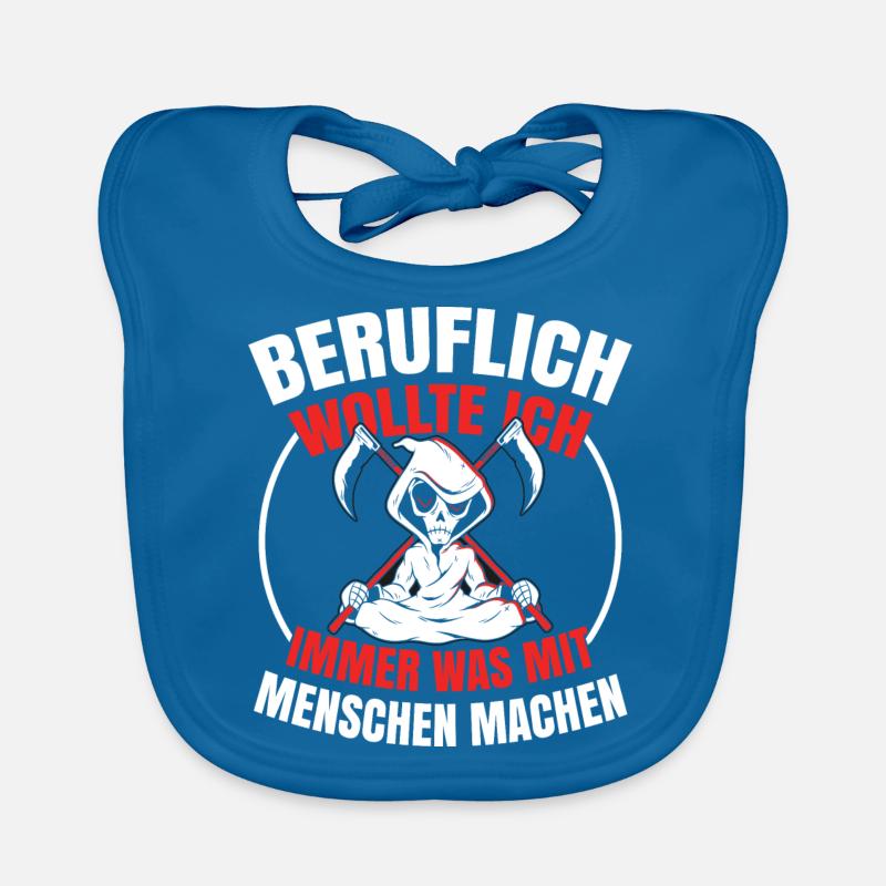 Sensenmann Comedy Tod Schnitter Knochenmann Baby Bio-Lätzchen