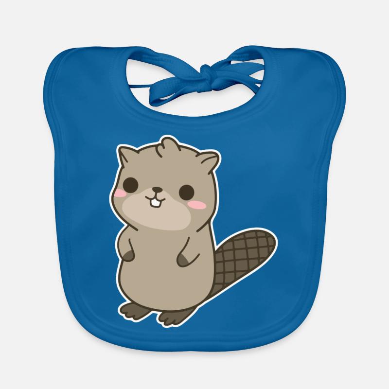 Biber - Baby Bio-Lätzchen - Pfauenblau