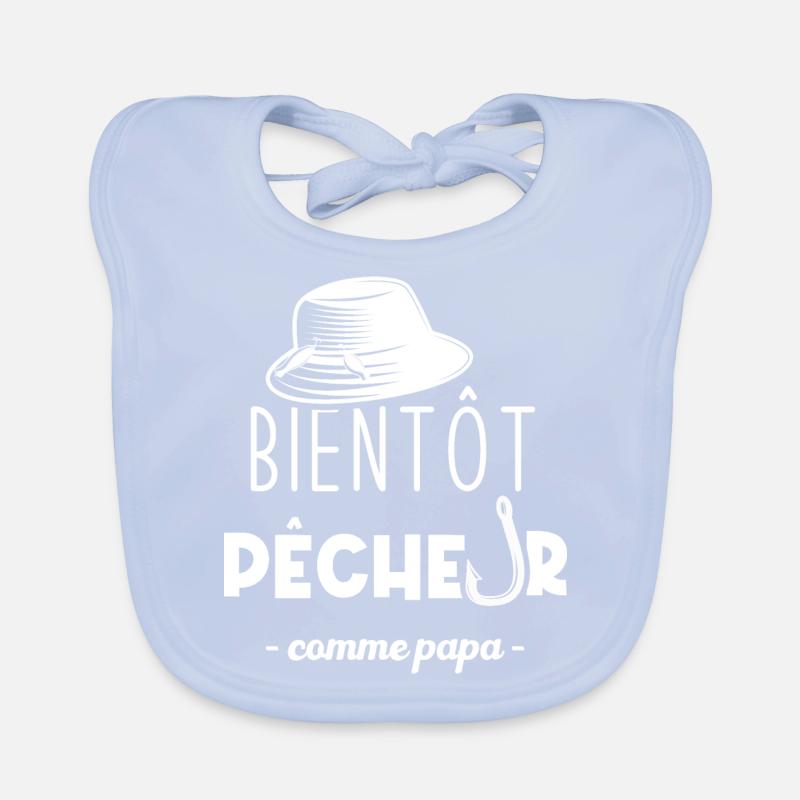 Bientôt pêcheur comme papa Bavoir bio Bébé
