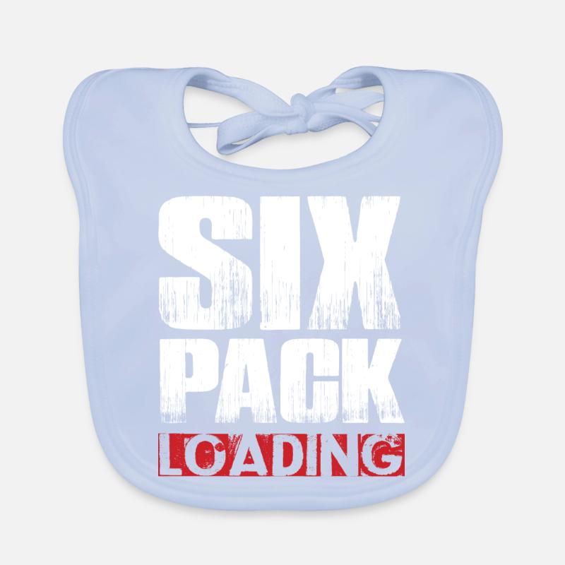 Six Pack Loading Dunkel coole shirts ch / at Baby Bio-Lätzchen