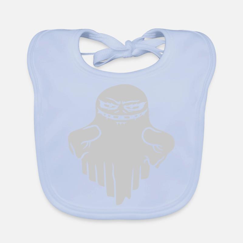 Comic schwebender Monster Geist Baby Bio-Lätzchen