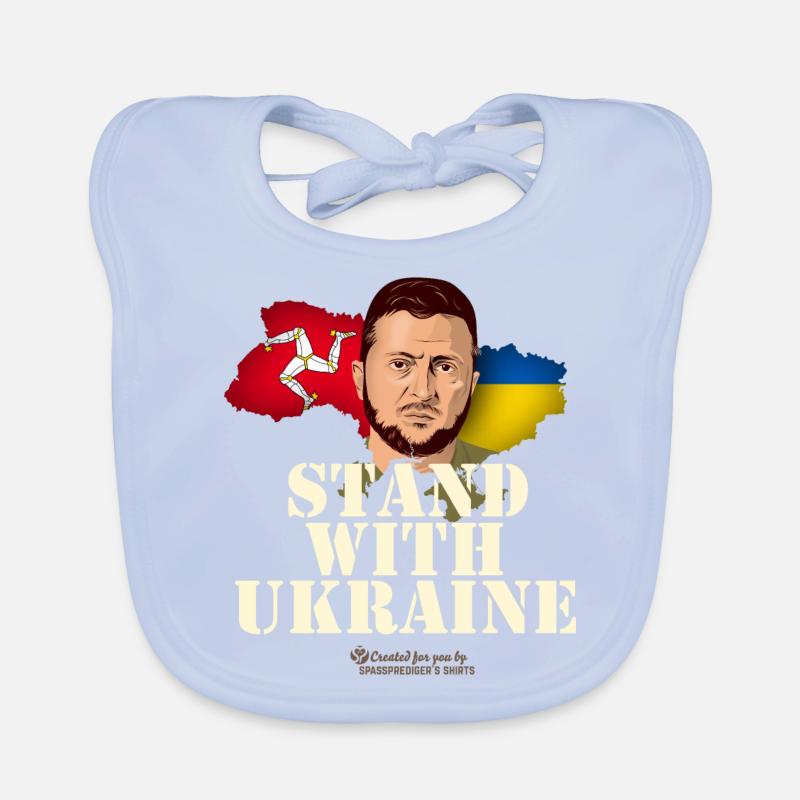 Ukraine Île de Man Bavoir bio Bébé