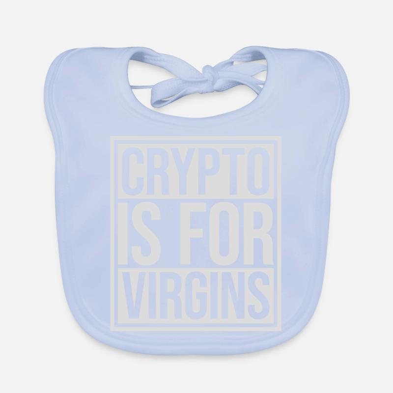crypto is for virgins Organic Baby Bibs