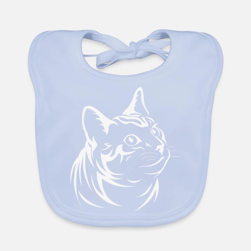 Cat Dad Bester Katzen Papa Vatertag Baby Bio-Lätzchen
