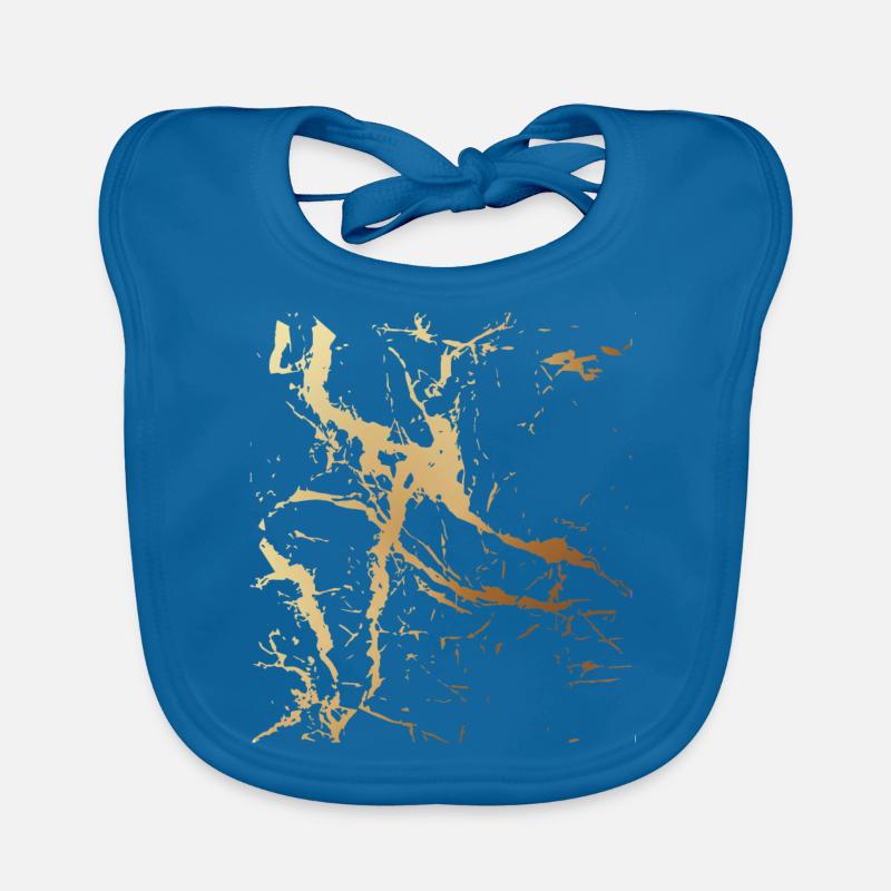 pattern,abstract,stripes,urban,gold Organic Baby Bibs