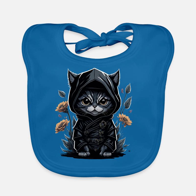 Erlebe Abenteuer mit der Ninja-Katze Baby Bio-Lätzchen