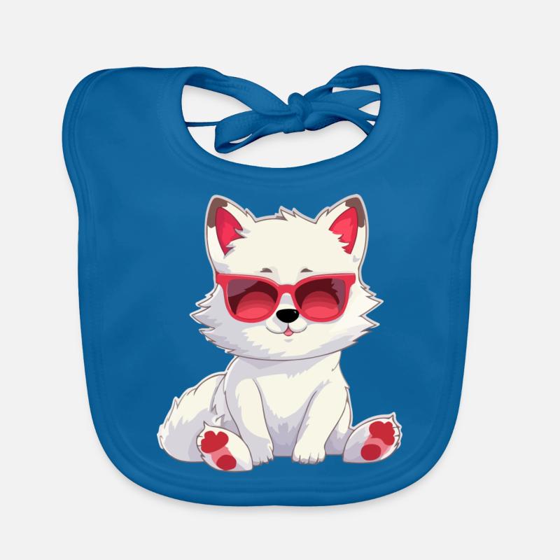 Koll the White Wolf Organic Baby Bibs