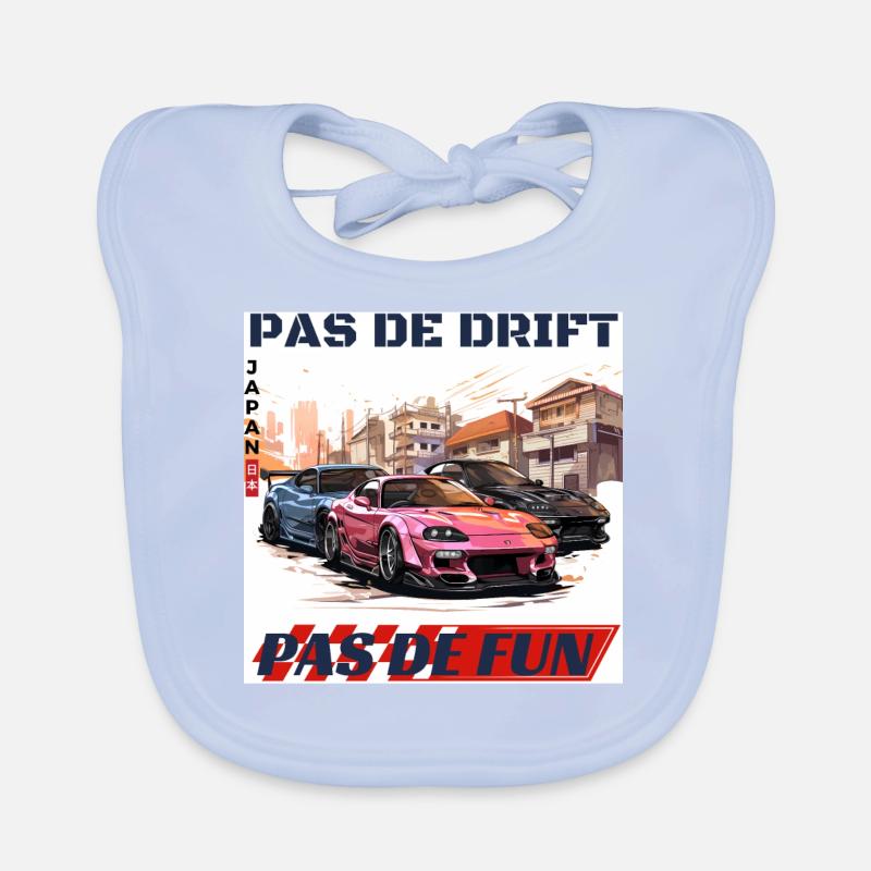 Pas de drift pas de fun Bavoir bio Bébé