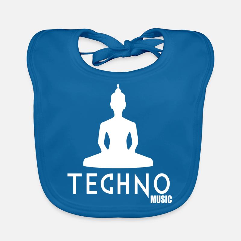 Techno music Organic Baby Bibs
