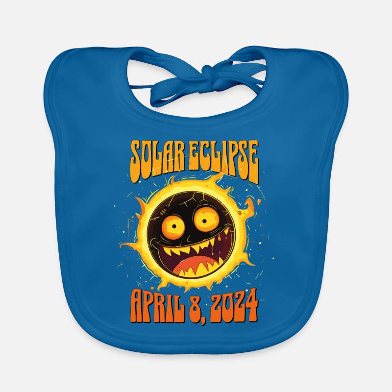 Solar Eclipse April 8, 2024 Total Solar Eclipse Organic Baby Bibs
