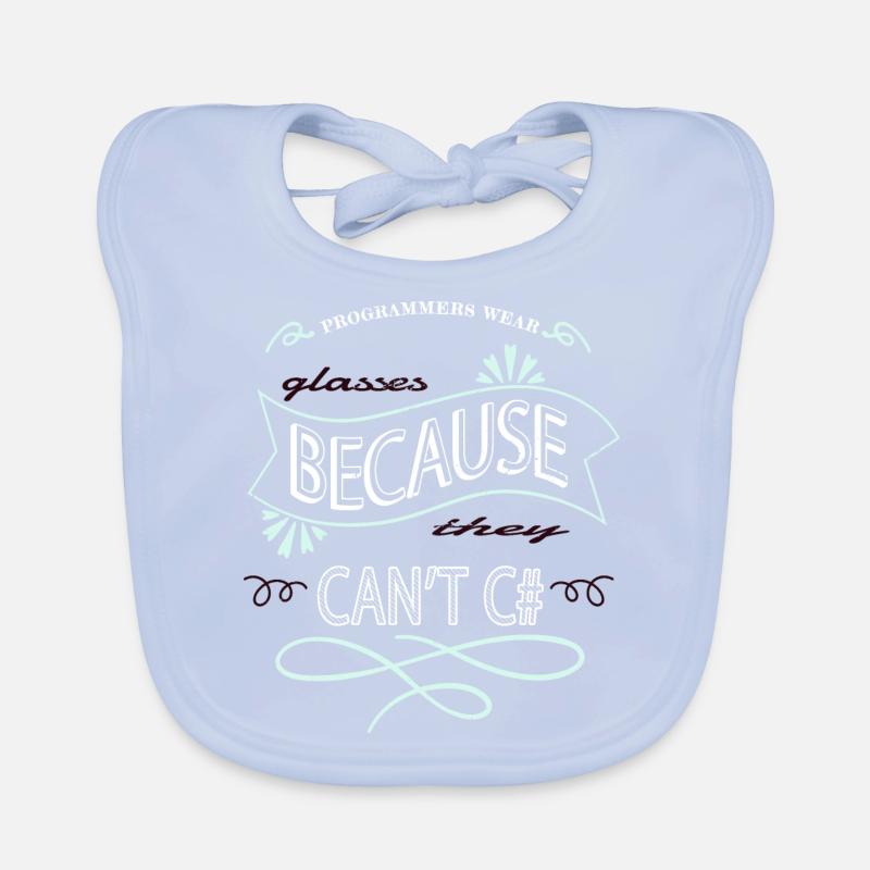 Fun Computer Language Organic Baby Bibs