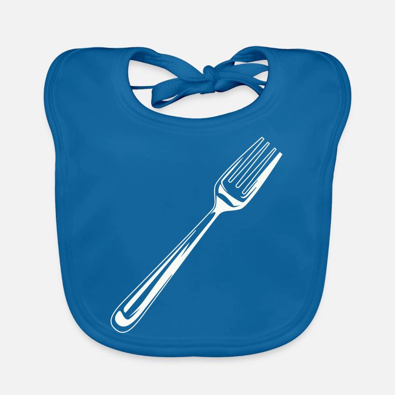 fork cutlery icon Organic Baby Bibs