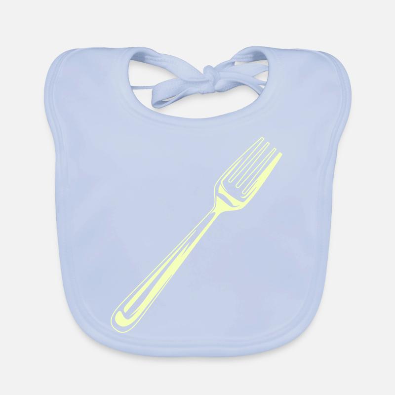 Fork Cutlery Organic Baby Bibs