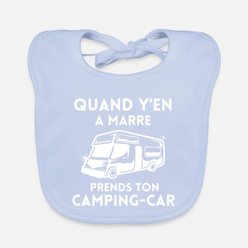 camping, fan de camping, camping car Bavoir bio Bébé