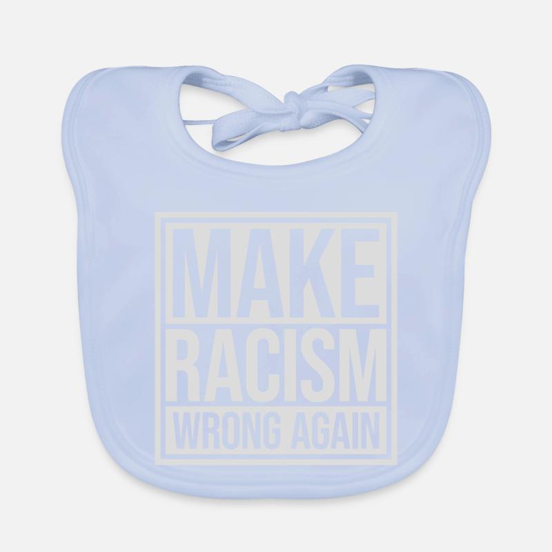 make racism wrong again Organic Baby Bibs