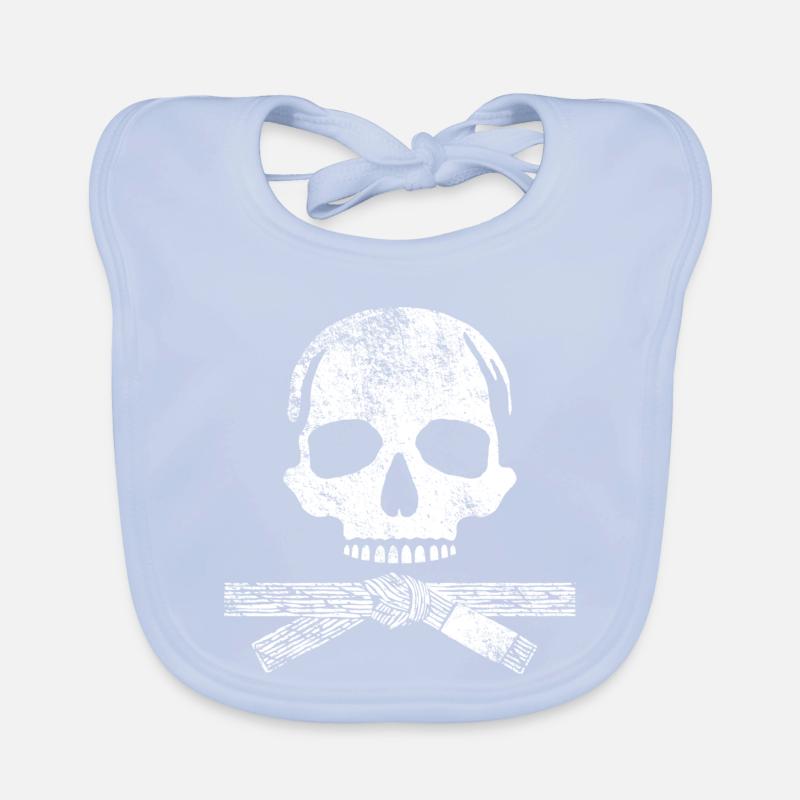 Kampfkunst Schädel Baby Bio-Lätzchen