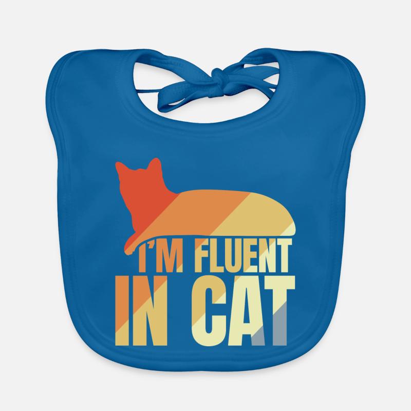 Je parle couramment le chat Bavoir bio Bébé