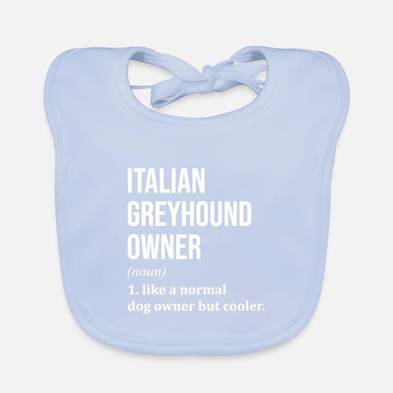 Windhund Baby Bio-Lätzchen