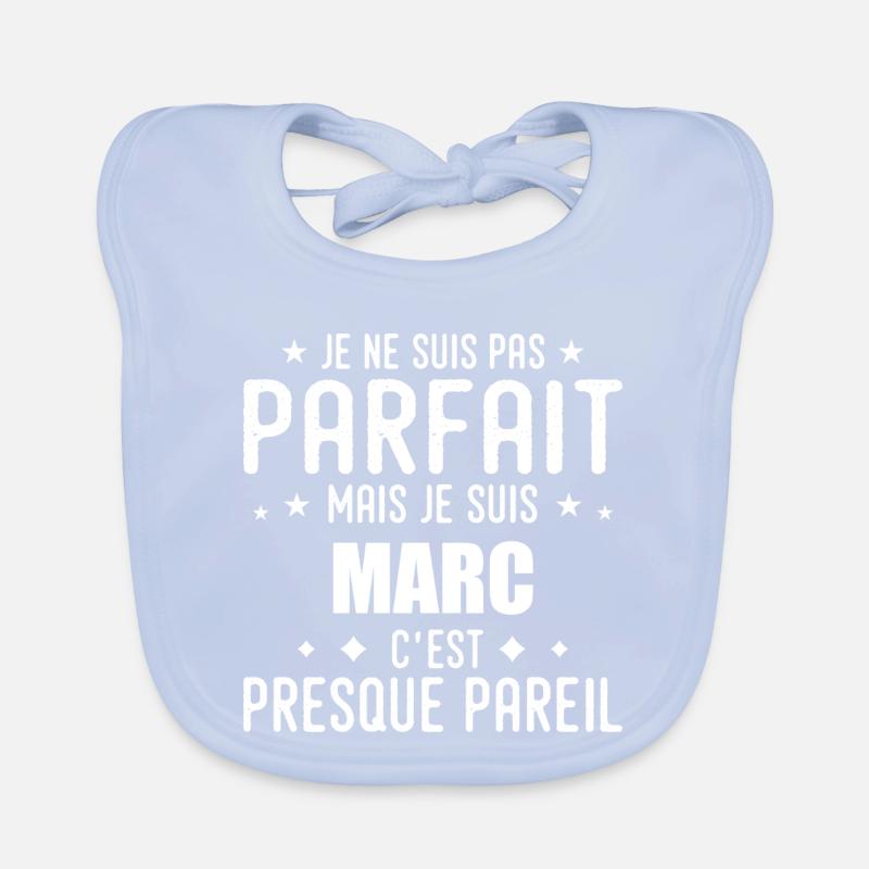 Marc: authentisch, unvollkommen, oben, perfekt Baby Bio-Lätzchen