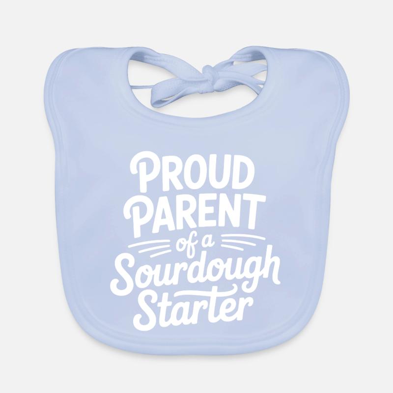 Stolzer Elternteil eines Sauerteigstarters Baby Bio-Lätzchen