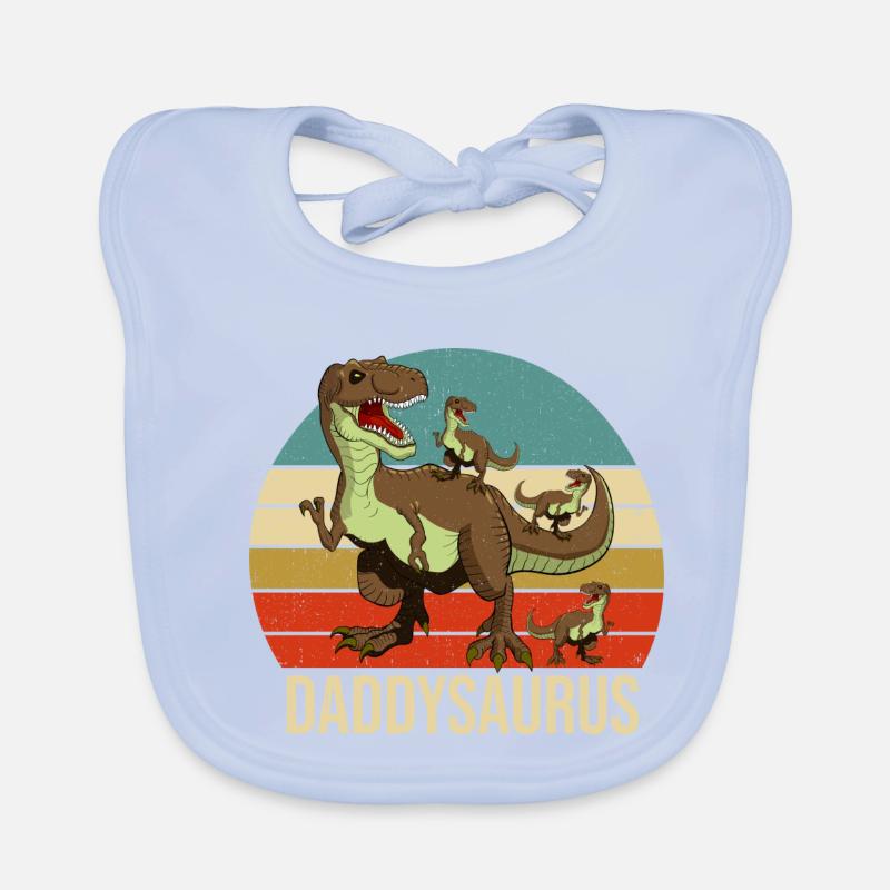 daddy saurus daddysaurus Citation graphique Bavoir bio Bébé