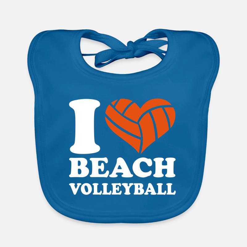 Beachvolleyball Baby Bio-Lätzchen
