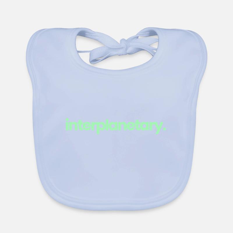 Interplanetary Green Organic Baby Bibs