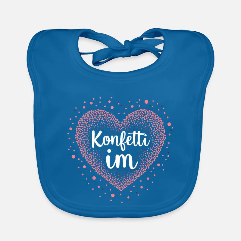Konfetti im Herzen Baby Bio-Lätzchen