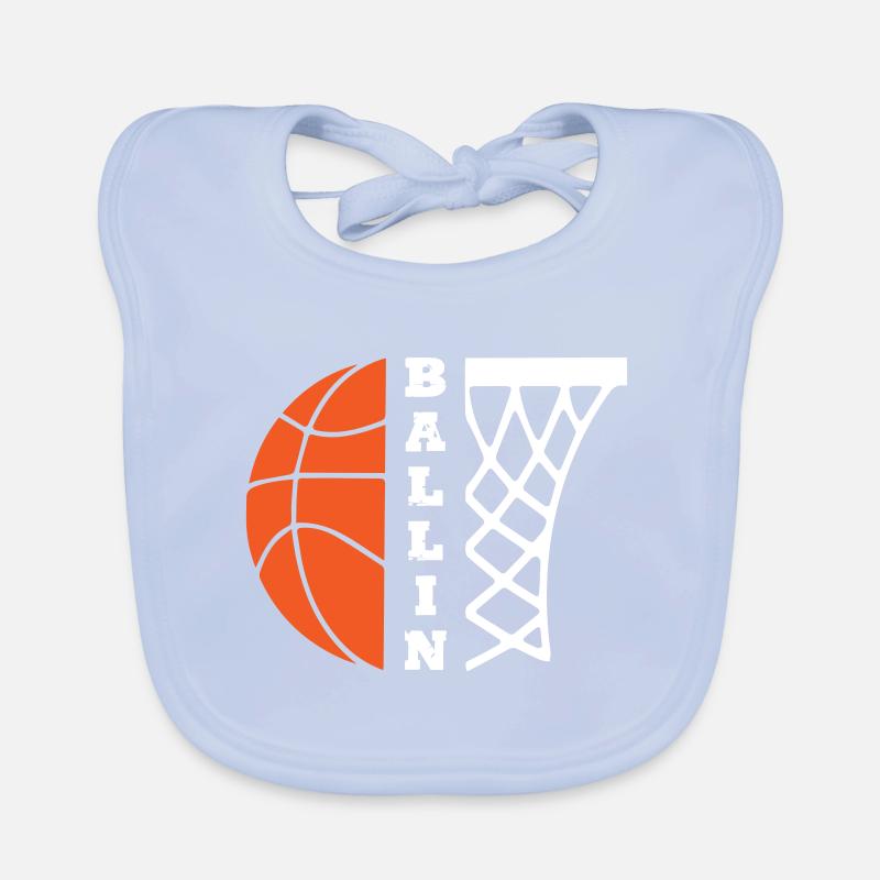 Ballin basketbal Bio-slabbetje voor baby's