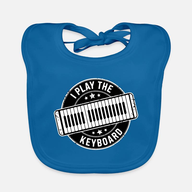 I Play The Keyboard 15 Baby Bio-Lätzchen