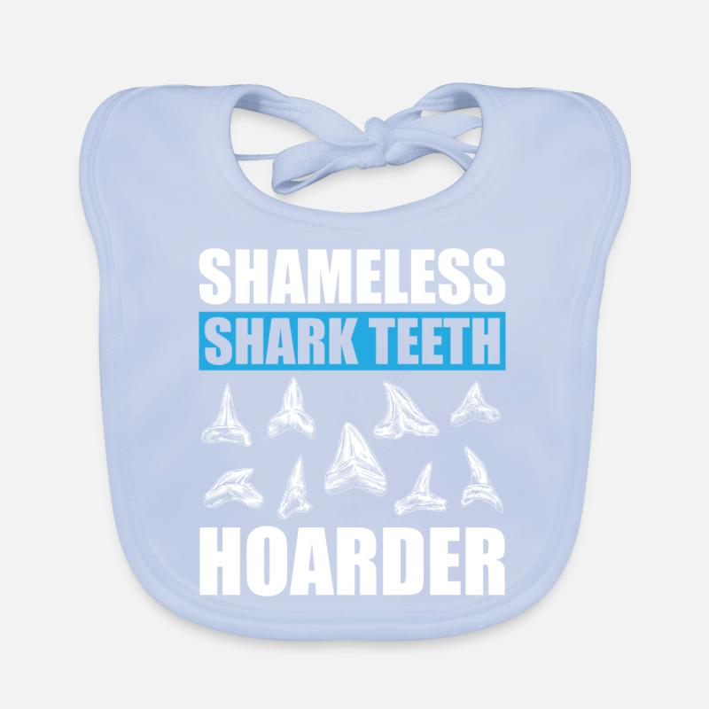 Collecting shark teeth Organic Baby Bibs