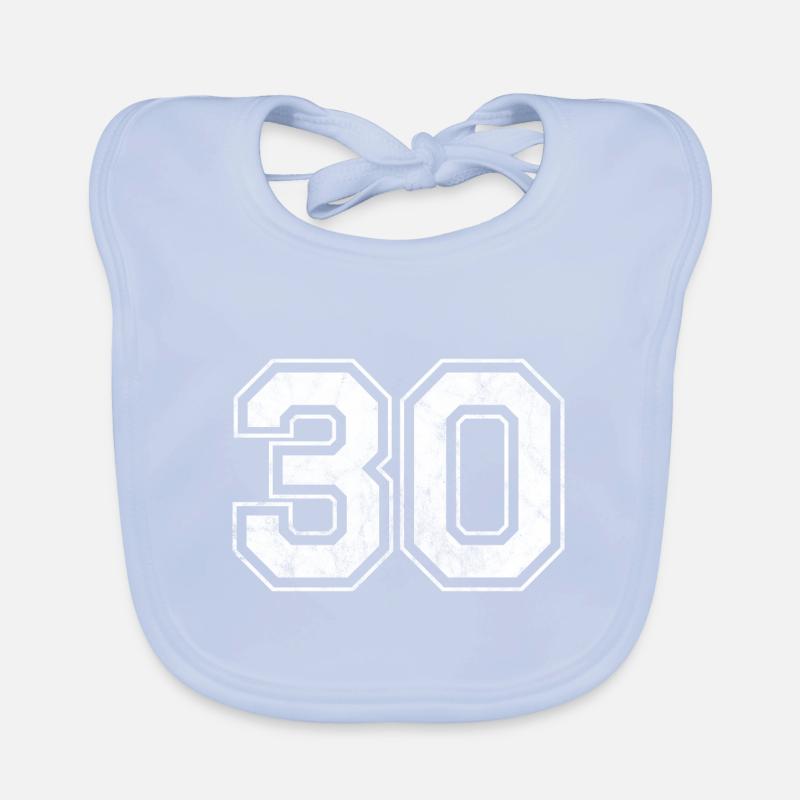 Number 30 Organic Baby Bibs