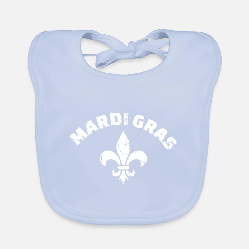 Mardi Gras Organic Baby Bibs
