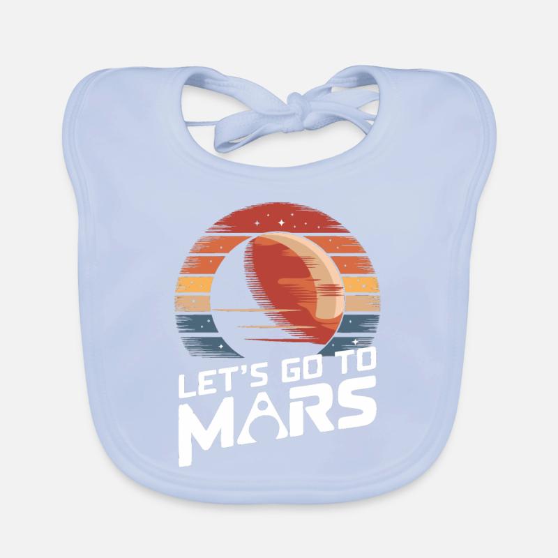 Mars Planète Planète Système Solaire Bavoir bio Bébé