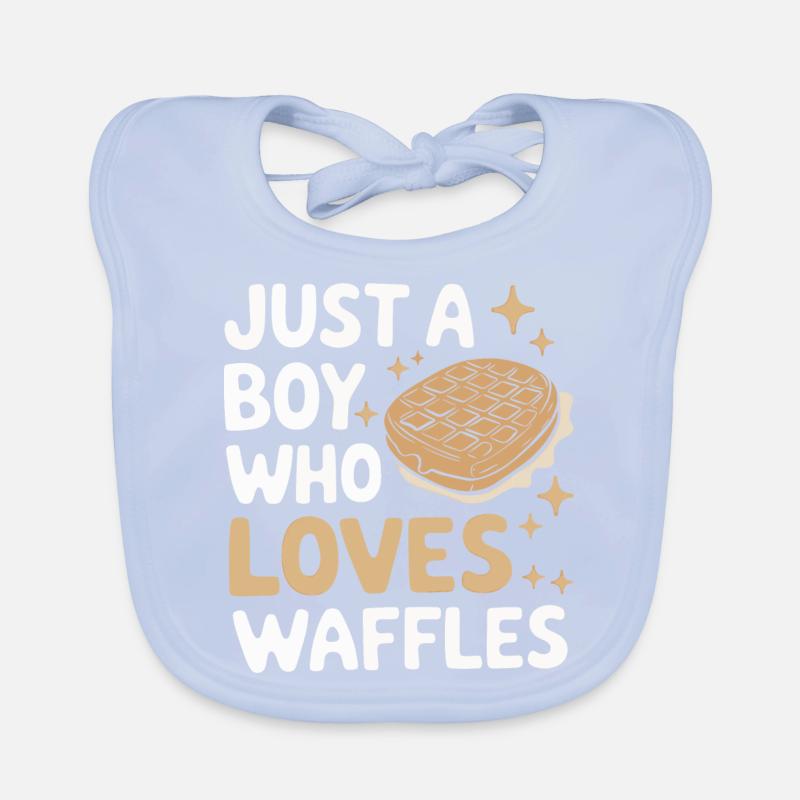 Waffles Breakfast Sweets Organic Baby Bibs