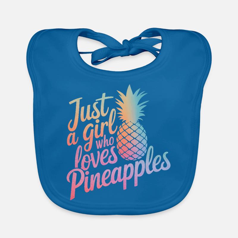 Ananas Fruit tropical hawaïen Bavoir bio Bébé