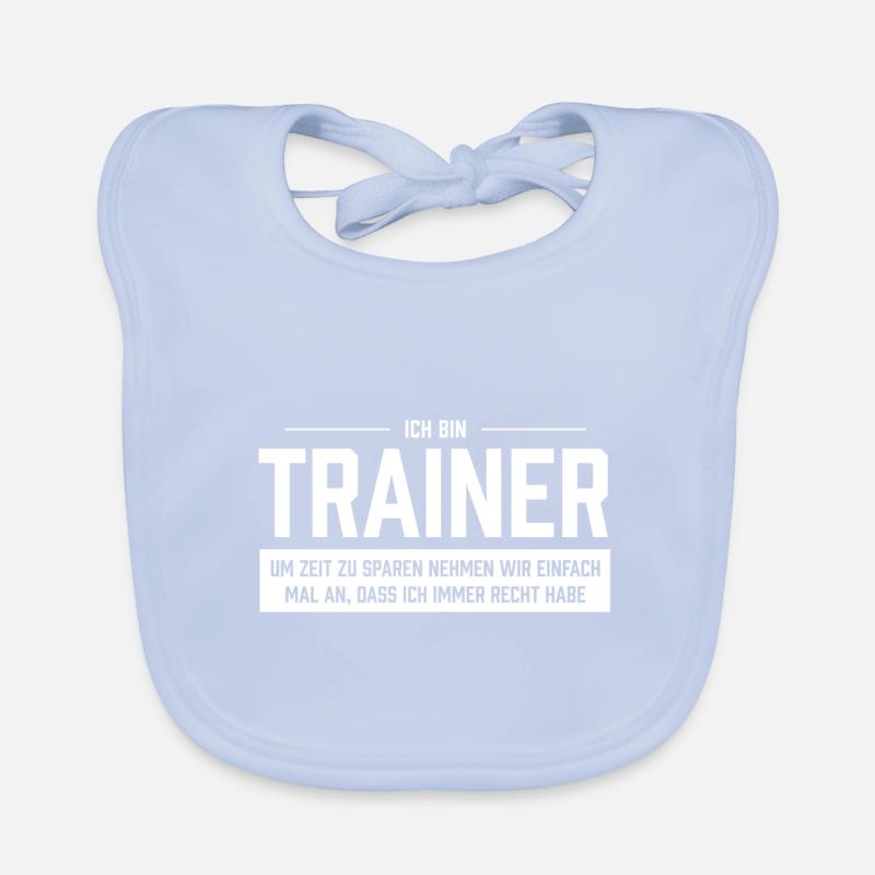 Ich bin Trainer Baby Bio-Lätzchen