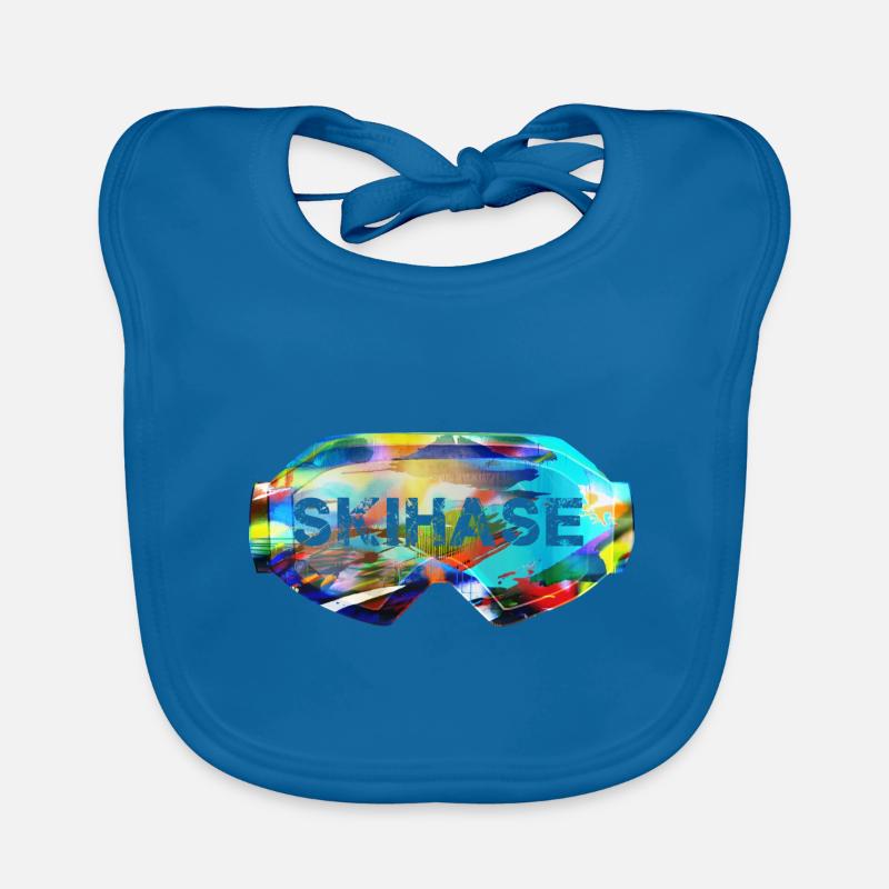 Ski ,graffiti,ski goggles Organic Baby Bibs