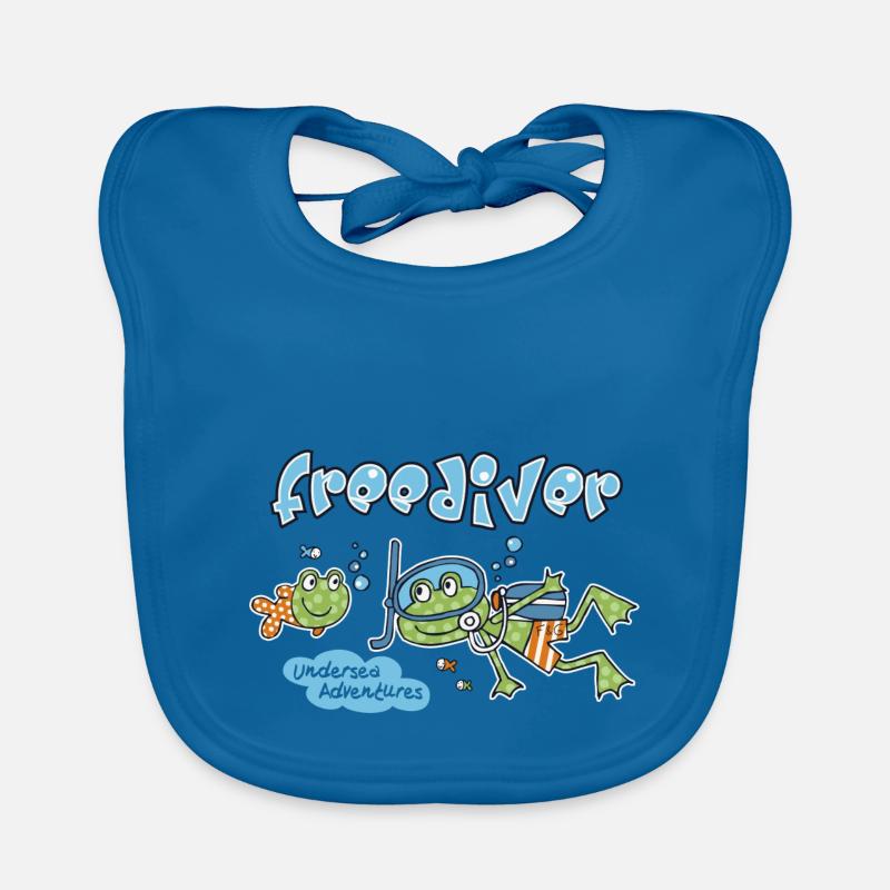 Grenouille plongeuse Bavoir bio Bébé