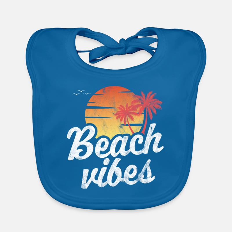 Beach Vibes Organic Baby Bibs