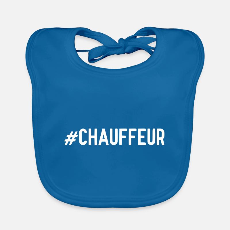 Chauffeur - Baby Bio-Lätzchen - Pfauenblau