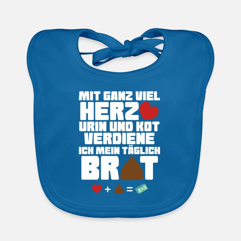 Altenpfleger Krankenpfleger Pfleger Pflegedienst Baby Bio-Lätzchen