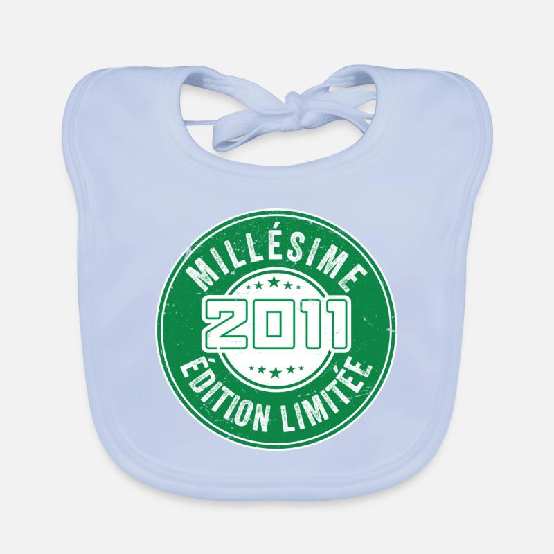 Millésime 2011 | édition limitée Anniversaire 2011 Bavoir bio Bébé