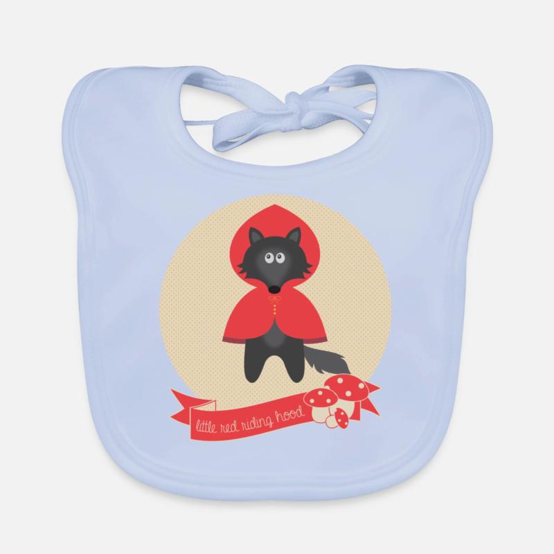 Wolf Rotkäppchen Baby Bio-Lätzchen