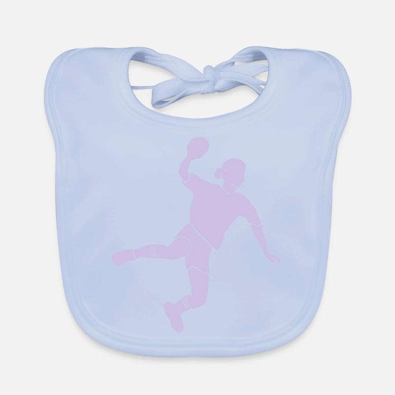 Handball Mädchen Baby Bio-Lätzchen