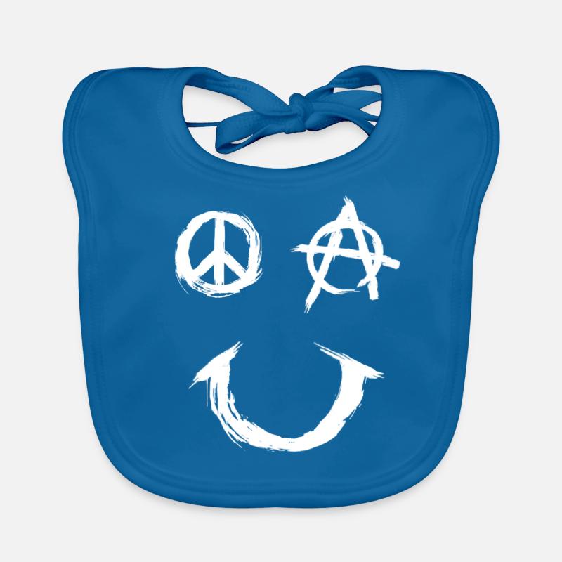 Pace Anarchy Smiley Organic Baby Bibs